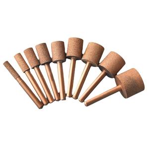 Tête de meulage diamantée brasée, cylindrique, à liaison métallique, pour métaux non ferreux, meules droites - Product Image 1