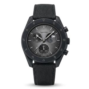 Reloj Cronógrafo Mission Bioceramic Miyota, Serie Space Planet, Edición Zodiac, 42 mm, Analógico, Cuarzo, Cristal, Correa de Goma, Moda - Product Image 1