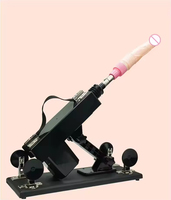 Machine de masturbation féminine à ajustement automatique, machine sexuelle rétractable automatique pour femmes avec godemichés