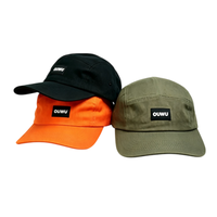 Topi Baseball 5 Panel, Pinggiran Datar, Polyester, Anti Panas, Topi Santai, Logo Custom, Multi Warna, Topi Streetwear, Pabrik OEM