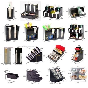 Boîte à mouchoirs multi-usages avec tube d'aspiration – <span class=keywords><strong>Sans</strong></span> perçage, style moderne et minimaliste pour les cafés et salons de thé - Product Image 2