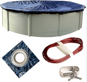 Cubierta Premium para Piscina Elevada Ovalada de Invierno con Protección Antibacteriana, Accesorios de Ropa Deportiva, Sistema de Ajuste - Product Image 6