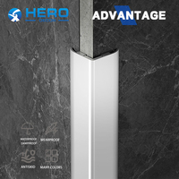 Profilé de bordure en aluminium sur mesure pour carrelage, protection d'angle pour cloisons sèches, accessoires de bordure murale en céramique pour appartements modernes