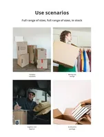 Boîte d'expédition en carton ondulé 5 plis, double paroi, grande, épaisse, solide, taille personnalisée, recyclable, avec poignée à fente, pour déménagement