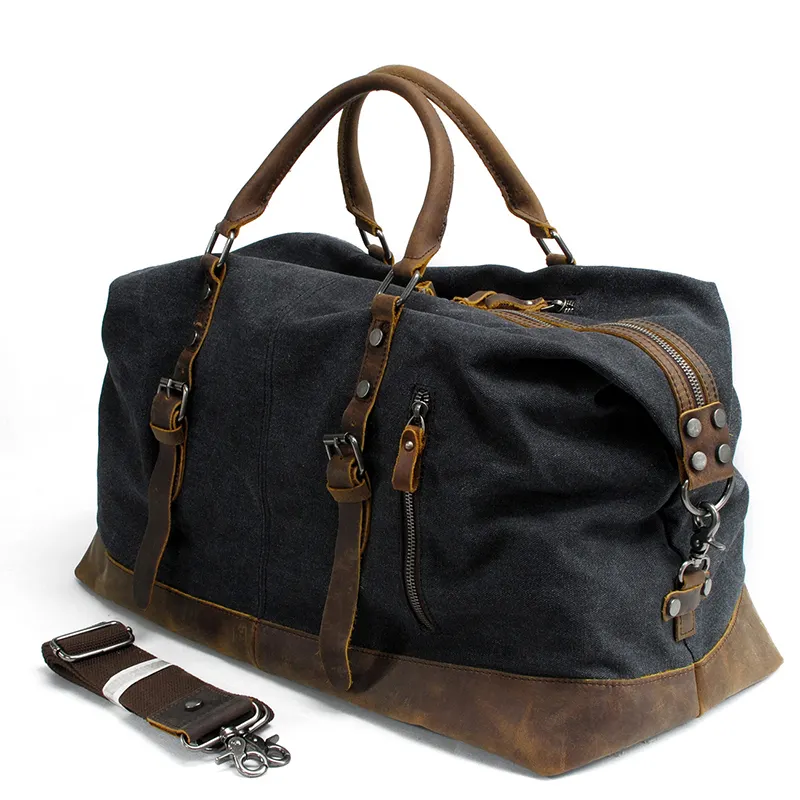 Personalizzato tracolla regolabile cinghia di tela di canapa del progettista duffle tote impermeabile borsa da viaggio per gli uomini borsa da viaggio weekender