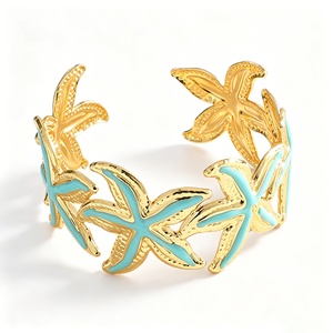 กำไลข้อมือเคลือบเงาแบบหยดน้ำมันร้อน Jingciren Boutique สไตล์ยุโรปและอเมริกา แฟชั่นกำไลข้อมือแบบเปิด - Product Image 5