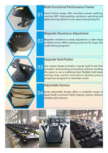 Tapis roulant mécanique plat <span class=keywords><strong>cardio</strong></span> avec écran LED, cadre en acier, plage de vitesse de 0 à 20 km/h - Product Image 4