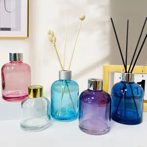 Tùy Chỉnh Sang Trọng 100Ml 150Ml 200Ml Tinh Dầu Hương Liệu Hương Thơm Khuếch Tán Chai Rỗng Hổ Phách Thủy Tinh Reed Nước Hoa Khuếch Tán Chai