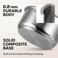 Ensemble de marmites bain-marie en acier inoxydable, double cuve pour faire fondre le chocolat et le beurre, prix d'usine pour ustensiles de cuisine professionnels en gros