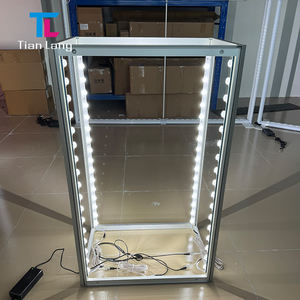 โต๊ะอลูมิเนียมไร้กรอบสำหรับโฆษณาอุปกรณ์งานแสดงสินค้าแบบแยกส่วนพร้อมไฟ LED แบบพกพา4ft ติดตั้งได้อย่างรวดเร็วดีไซน์ใหม่ - Product Image 6