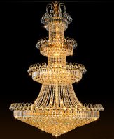 JYLIGHTING Grands lustres modernes en cristal de luxe à haut plafond pour les salles d'hôtel Plafonniers Lustre Escalier
