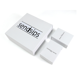 Có thể tái chế bán buôn trắng các tông từ bespoke thiết kế sang trọng từ hộp quà tặng với chèn - Product Image 5