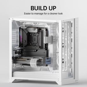 สายไฟหุ้มฉนวนสำหรับชุดสายต่อพาวเวอร์ซัพพลาย 1x24-PIN/ 2x8-PORT (4+4) <span class=keywords><strong>M</strong></span>/B,3x8-PORT (6+2) PCI-E - Product Image 5