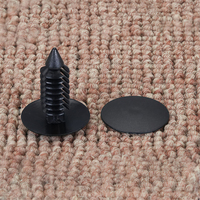 Black White Fasteners Christmas Tree Type Clips Barbed Push Rivets