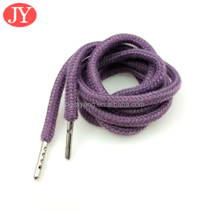 Sweats à capuche pour femmes roses avec coton tressé de 130cm pour cordon de serrage en métal argenté Aglet Tips Cordon de tirage en polyester - Product Image 2