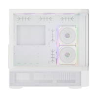 Boîtier d'ordinateur ATX de couleur blanche, verre trempé, design incurvé, châssis PC, USB3.0, boîtier de jeu pour la vente en gros