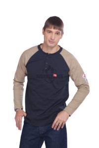 Chemise ignifuge personnalisée en tricot <span class=keywords><strong>FR</strong></span>, résistante au feu, ignifuge, résistante aux flammes - Product Image 2