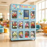 Distributeur automatique de fleurs intelligent à écran tactile multi-paiements, distributeur automatique de fleurs personnalisé