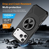 Support magnétique adapté à l'étui de téléphone Apple 17promax 15plus anti-chute iPhone 16pro multifonctionnel pratique 14pm protection