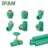 IFANPlus marque allemande réduisant les raccords de tuyauterie Cap Union coude douille raccords de tuyauterie pour Joint en plastique vert Pp-r raccords de tuyauterie