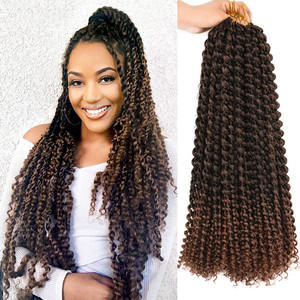 <span class=keywords><strong>Crochet</strong></span> Faux Locs, 20 Pulgadas, Paquete de 24 - Cabello Sintético Rizado para Trenzas Passion Twist, Fácil de Instalar, Pre-Enlazado, para Mujeres - Product Image 2