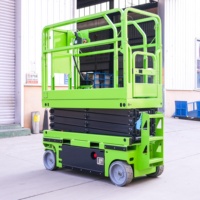 Plataforma Elevadora de Tijera Eléctrica Autopropulsada con Certificación CE, 380 kg, 10 m de Altura de Elevación, para Uso en Almacenes