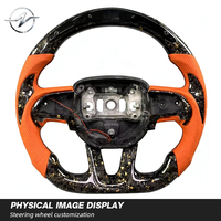 Volante de Carreras de Fibra de Carbono D de Alta Calidad con Colores Personalizables para Dodge Challenger Charger Hellcat 1998-2025 Odge SRT