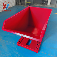 Chariot élévateur à benne basculante en acier pour la manutention de matériaux, personnalisable en gros, de 2 à 12 yards, pour chantier de construction
