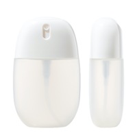 Flacon vaporisateur de parfum 50/55 ml en forme d'œuf, rechargeable, en plastique, format poche, pour cosmétiques, idéal pour les voyages