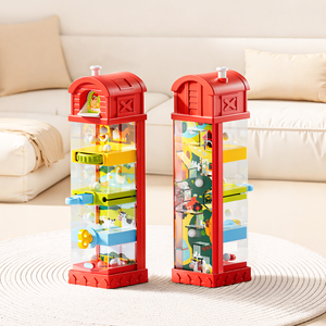 Gioco Educativo Montessori 5-in-1 da Viaggio per Bambini, Gioco di Abilità Motorie con Labirinto e Cascata di Uova, Giocattolo Sensoriale Interattivo - Product Image 3