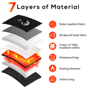 ถุงมืออุ่นกันน้ำ Wasoto สำหรับกิจกรรมกลางแจ้ง ทนทาน ให้ความร้อนได้ 3 ระดับ สำหรับผู้ชายและผู้หญิง ปกป้องมือ - Product Image 4