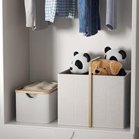 Panier à linge pliable en tissu Oxford avec cadre en bambou, 65L, avec poignées confortables pour le rangement des vêtements et des jouets