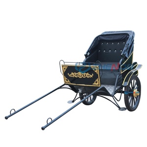 Exquisite 2-Wheel Carved Rickshaw Outdoor Travel Horse <b>Cart</b> and Wedding Carriage Top Sightseeing Carriage New Condition - Product Image 1