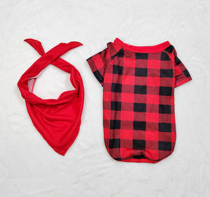 ब्लैक एंड रेड प्लेड एक्स क्रिसमस पायजामा मुद्रित माता-बच्चे के घर सेट पजामा के मिलान सेट - Product Image 6