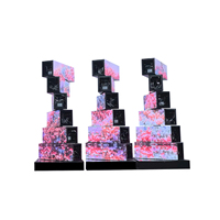 3-Säulen Mechanisch Rotierendes LED-Display mit 6 Schichten pro Säule Kombinations-Rotierender LED-Bildschirm