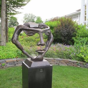 Lebensgroße Bronze Nackter Mann Skulptur Polierte Metall Kunst Wanddekoration zum Verkauf - Product Image 4