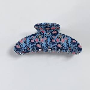 Nueva Pinza de Pelo con Diseño Floral Retro y Elegante Estampado de Tiburón, Hermosa Decoración de Pelo Acrílica para Uso Diario - Product Image 3