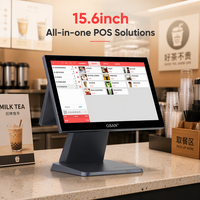 Terminal de paiement tactile intelligent tout-en-un sur mesure pour supermarché, écran tactile 15,6 pouces