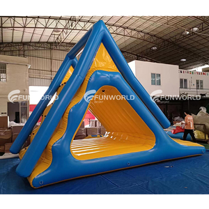 Bền nước đồ chơi Thiết bị hồ nước Inflatable nổi leo tường trượt Aqua công viên Inflatable nổi hồ trượt - Product Image 3