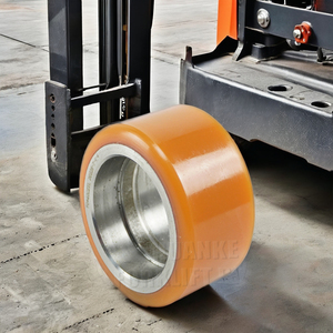 OEM personalizzato 70*40 (cuscinetto a 6204) ruota del carrello elevatore ruota piccola ruota diamantata AMB155-370003-000 ruote ausiliarie da 4 pollici piastra - Product Image 5