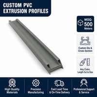 Profils en plastique extrudé personnalisés, fabriqués en PVC de haute qualité, avec connecteurs en PVC