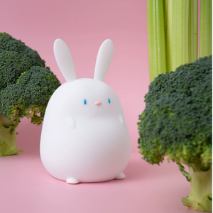 Soft Silicone Rabbit Cute Night <b>Light</b> Tap Control Modern Design LED Room Decoration Bedroom Lamp For Kids <b>Sleeping</b> - Product Image 4