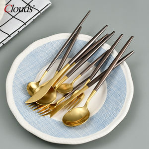 Argenterie 18/10 Brossé Affaires Poids Lourd Forgé Couverts 304 Mat Couverts en Acier Couverts de Mariage Hôtel <span class=keywords><strong>Restaurant</strong></span> - Product Image 3