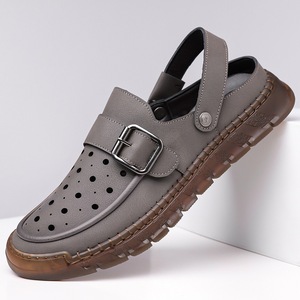 Men's Summer Flat <b>Clog</b> Sandals Steel Toe Breathable Waterproof Lightweight Outdoor Wear - Product Image 1