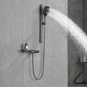 <b>Shower</b> Set XL-045 <b>Square</b> <b>Head</b> Linear Design Corrosion Prevention For Bathroom Bathtub - Product Image 1
