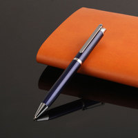 Bolígrafo de lujo con logotipo personalizado, 1,0mm de ancho de escritura, regalo promocional de moda con rodillo de Metal personalizado