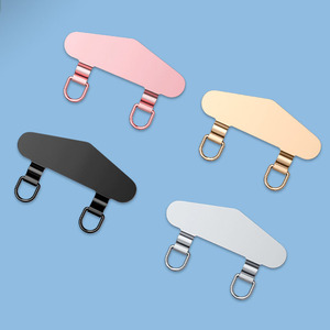Parte inferior del teléfono móvil Clip de acero inoxidable colgante lateral Diseño de junta de doble hebilla Parche de teléfono trasero ultrafino de metal a prueba de pérdidas - Product Image 1