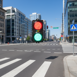 Feu de signalisation intelligent LED alimenté par le réseau électrique, en matériau PC, rouge-vert, pour croisements, horizontal/vertical, <span class=keywords><strong>portable</strong></span>, 100 mm - Product Image 5