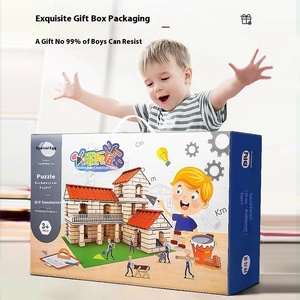 Bricolage fait à la main Mini brique maison jouets de construction en plastique ABS échelle 1:3 ensemble de 40 pièces thème fantaisie et science-fiction 14 ans et plus - Product Image 4