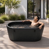 Piscine gonflable pour adultes, bain froid portable en tissu Drop Stitch pour la remise en forme en extérieur et les bains froids